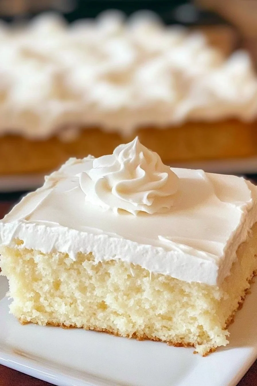 White Texas Sheet Cake