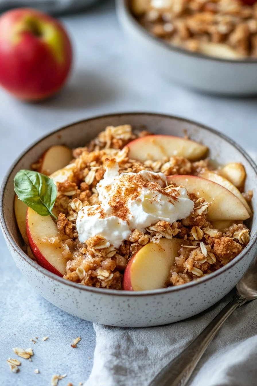 30-Minute High Protein Apple Crisp