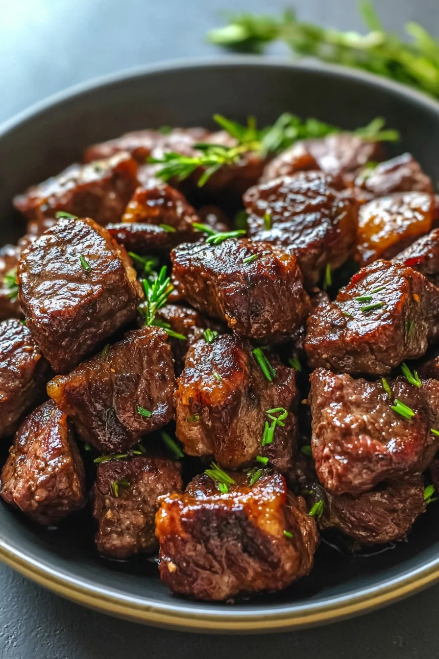 5-Ingredient Crockpot Steak Bites