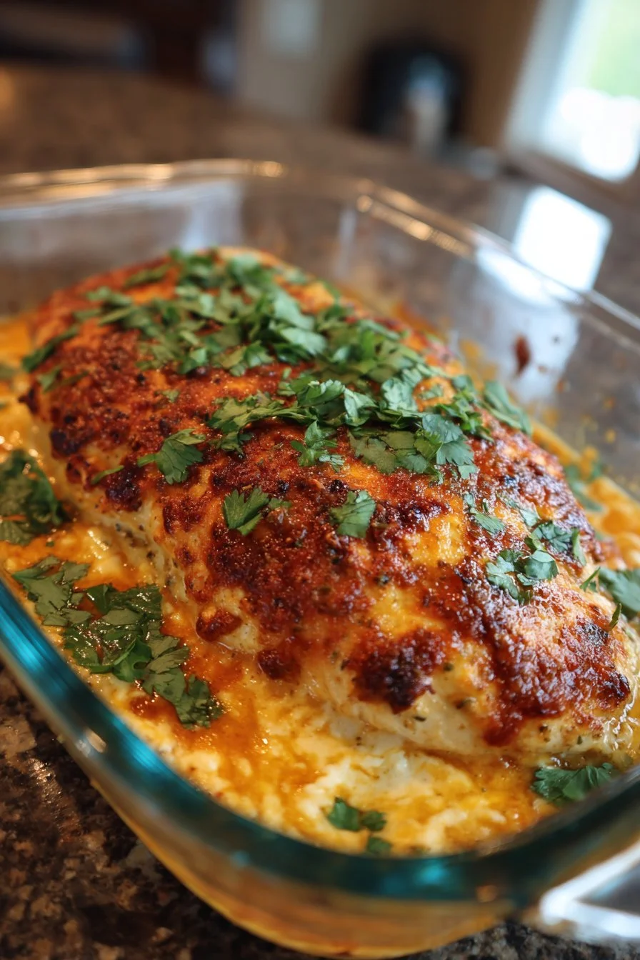 Baked Queso Chicken