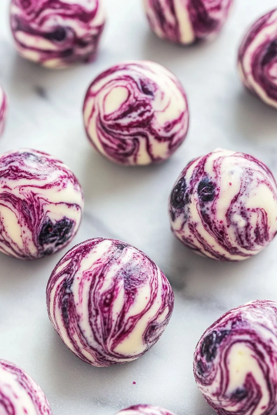 Blueberry Swirl Yogurt Bites