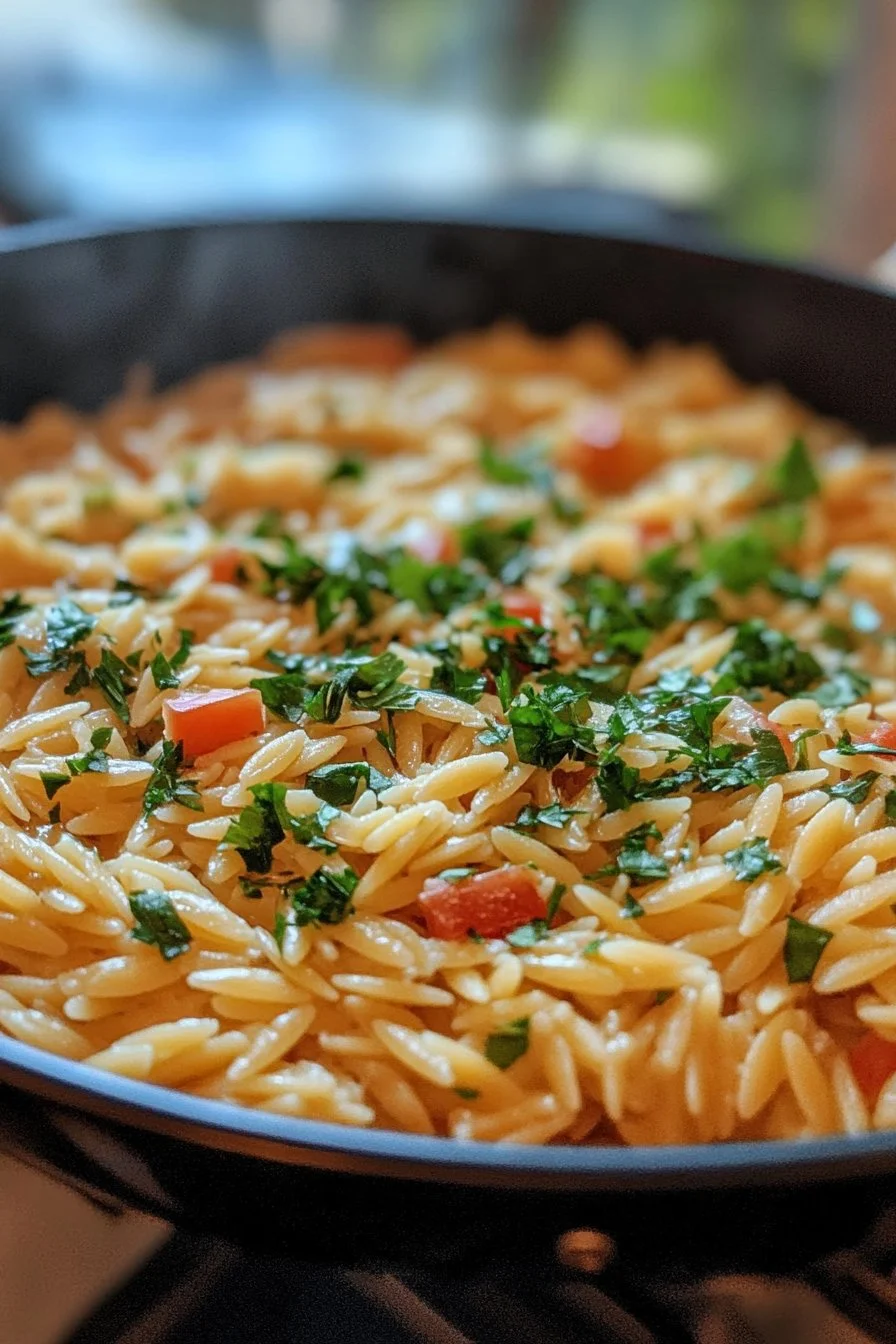 Cheesy Orzo Pasta Recipe