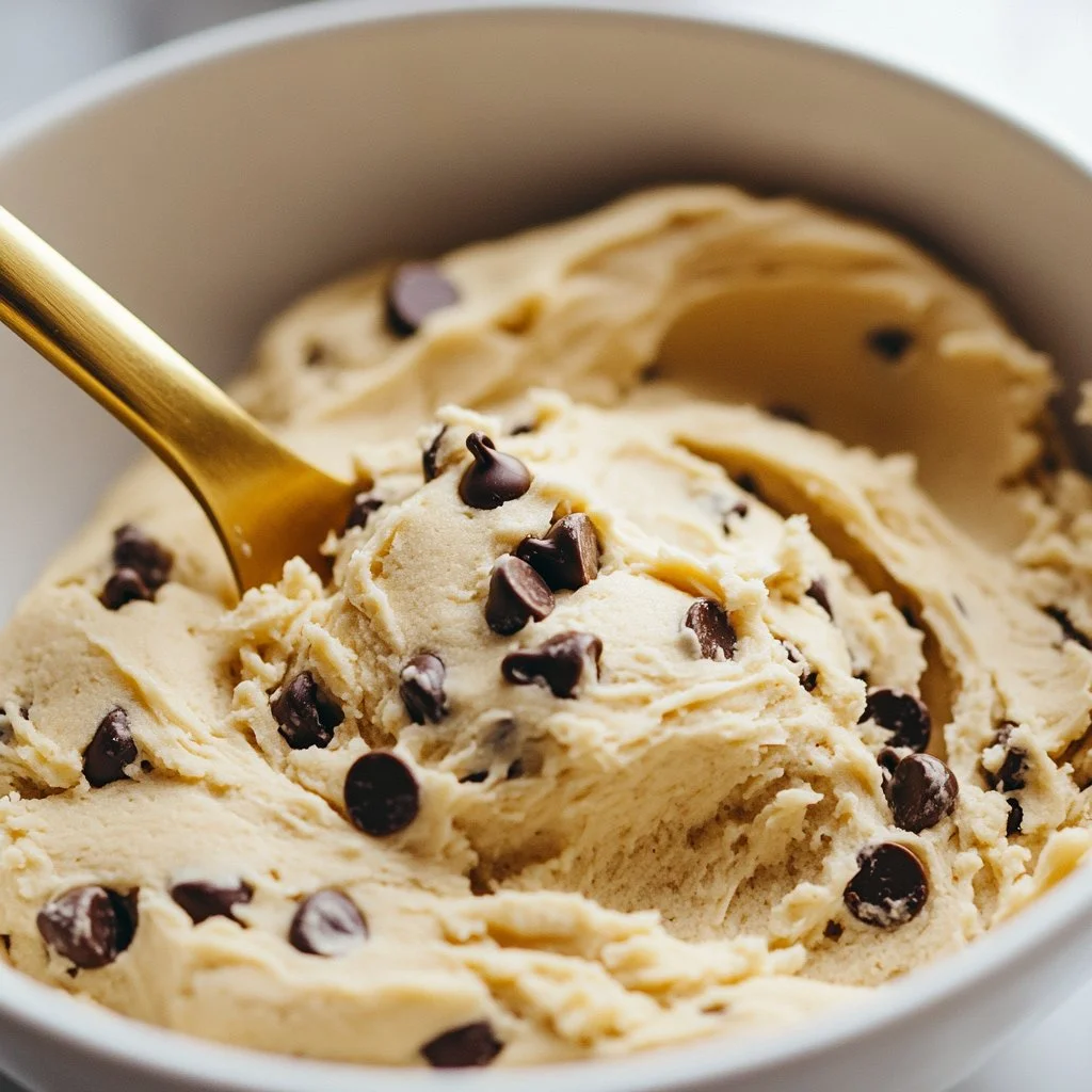 Delicious cottage cheese cookie dough ready to be enjoyed