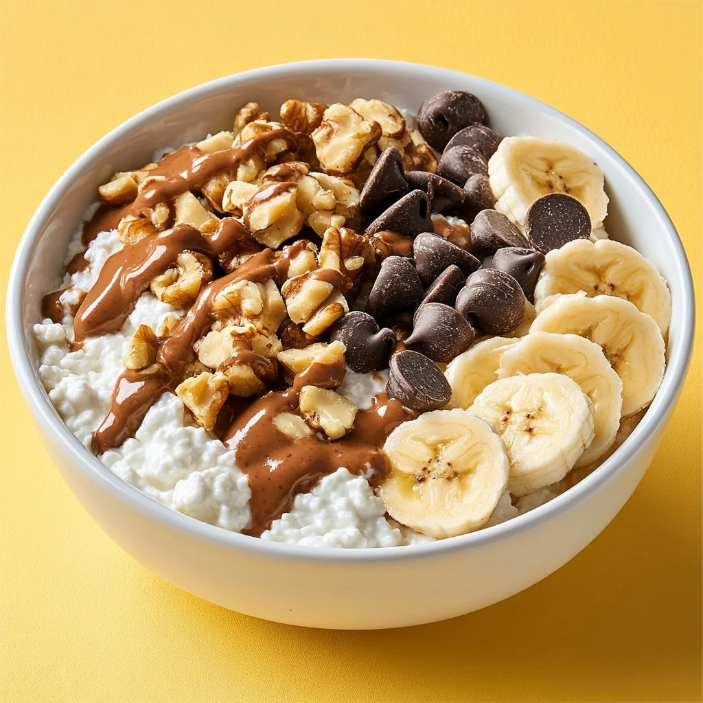 Healthy Cottage Cheese Protein Power Bowl with fresh ingredients
