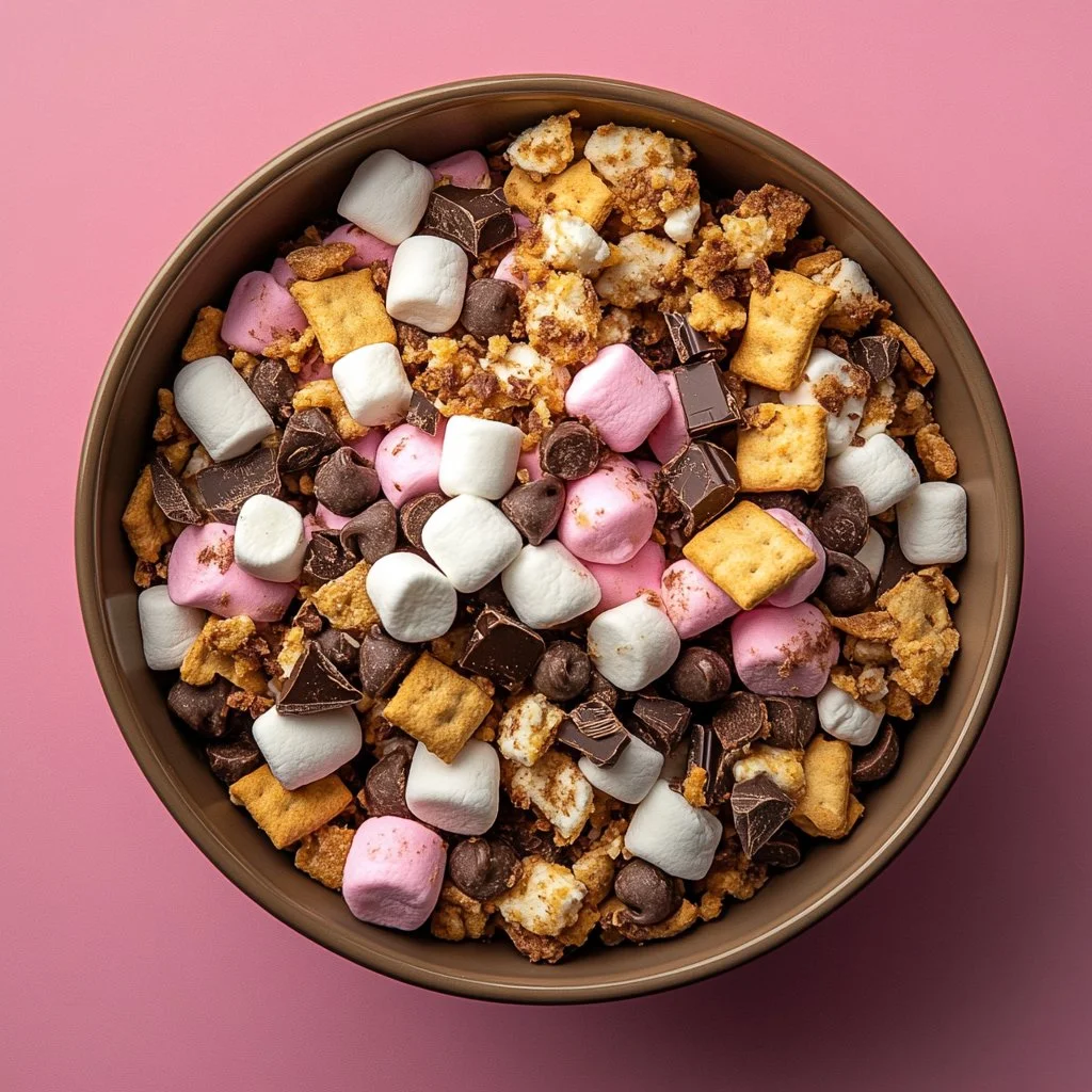 Easy S'mores dessert recipe with chocolate, marshmallows, and graham crackers.