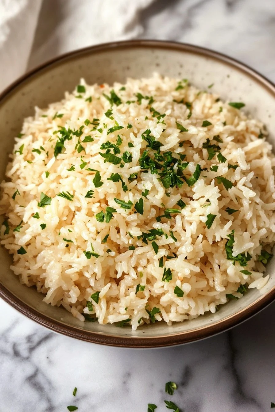 Garlic Parmesan Rice Recipe