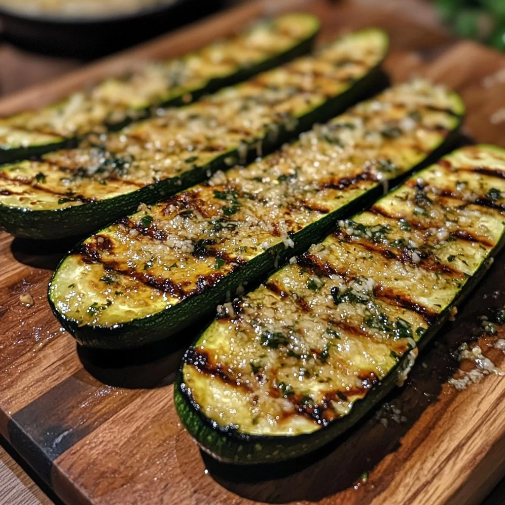 Grilled Zucchini with Parmesan