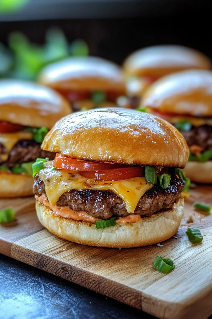 Hawaiian Roll Cheeseburger Sliders