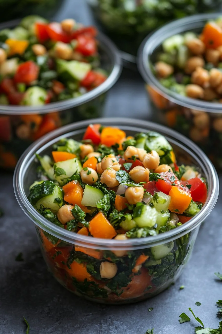 High Protein Jennifer Aniston Salad (Meal Prep Friendly!)