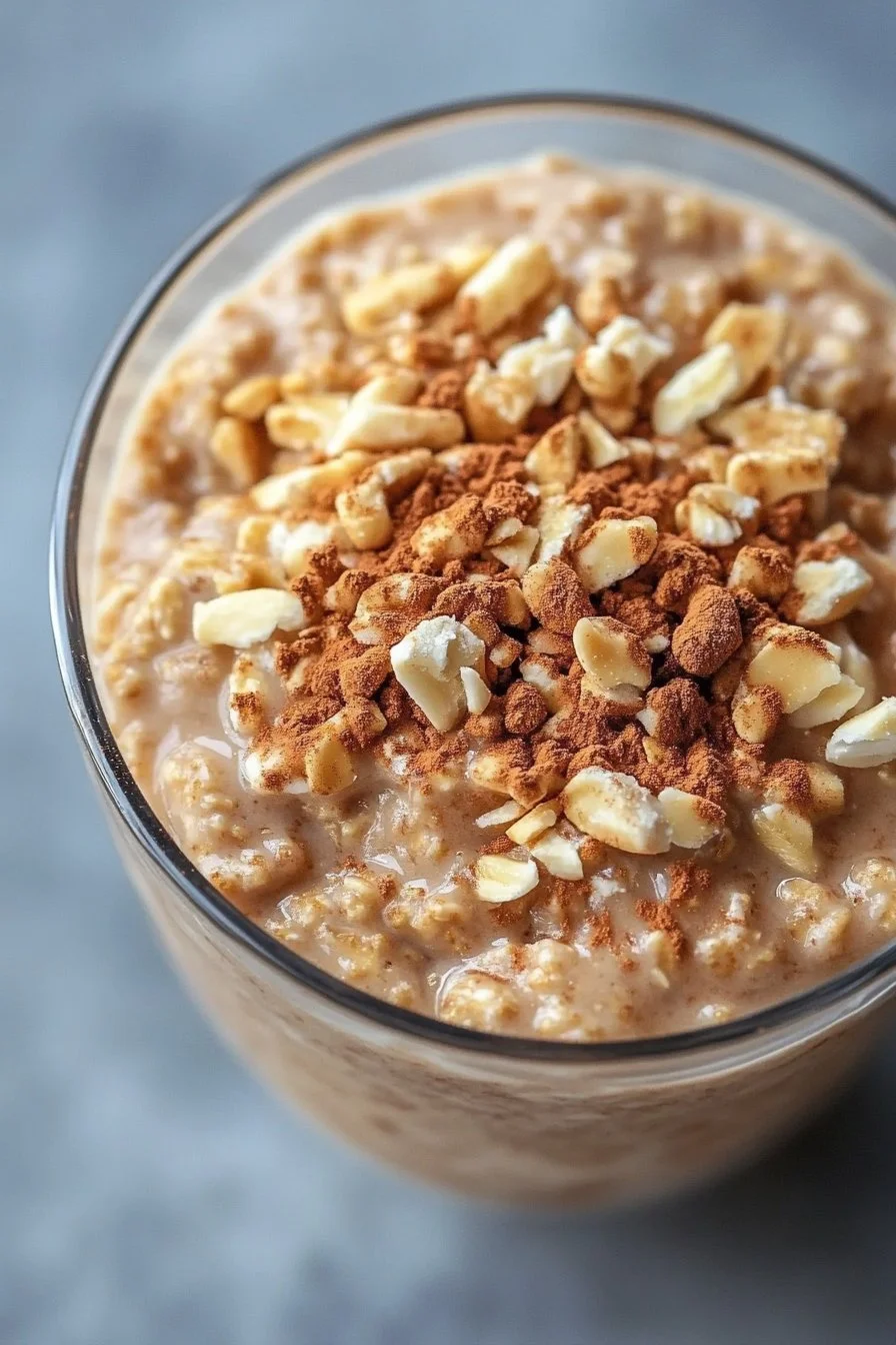 High-Protein Peanut Butter Overnight Oats
