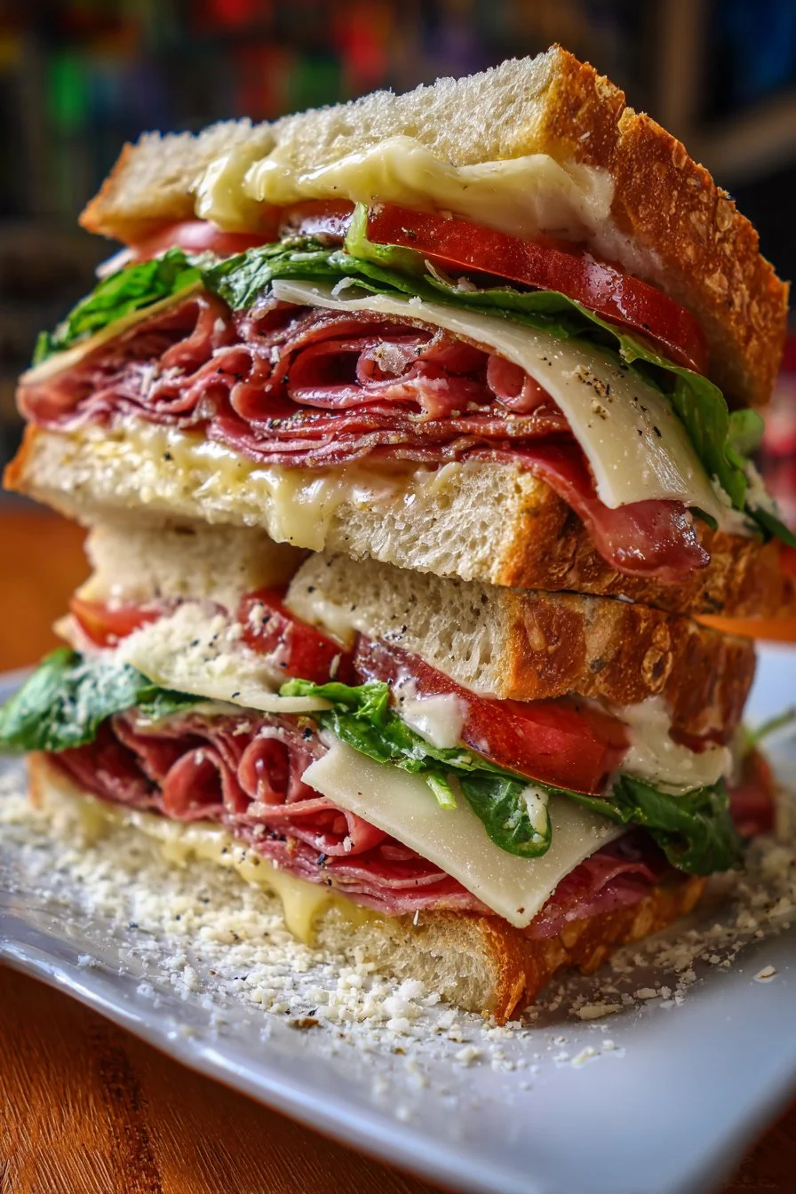 Italian Grinder Salad Sandwich