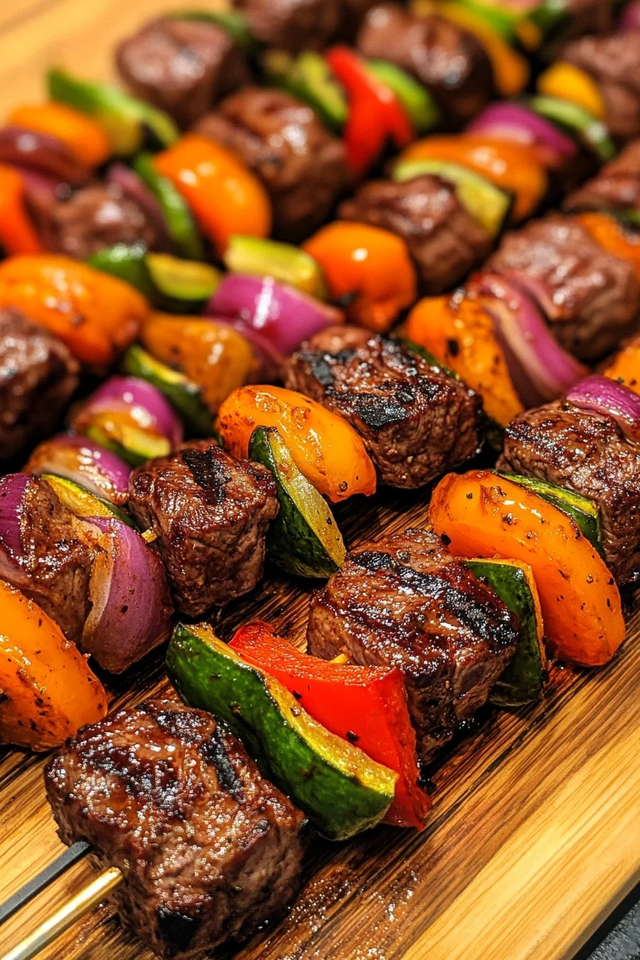 Juicy Skirt Steak Kebabs