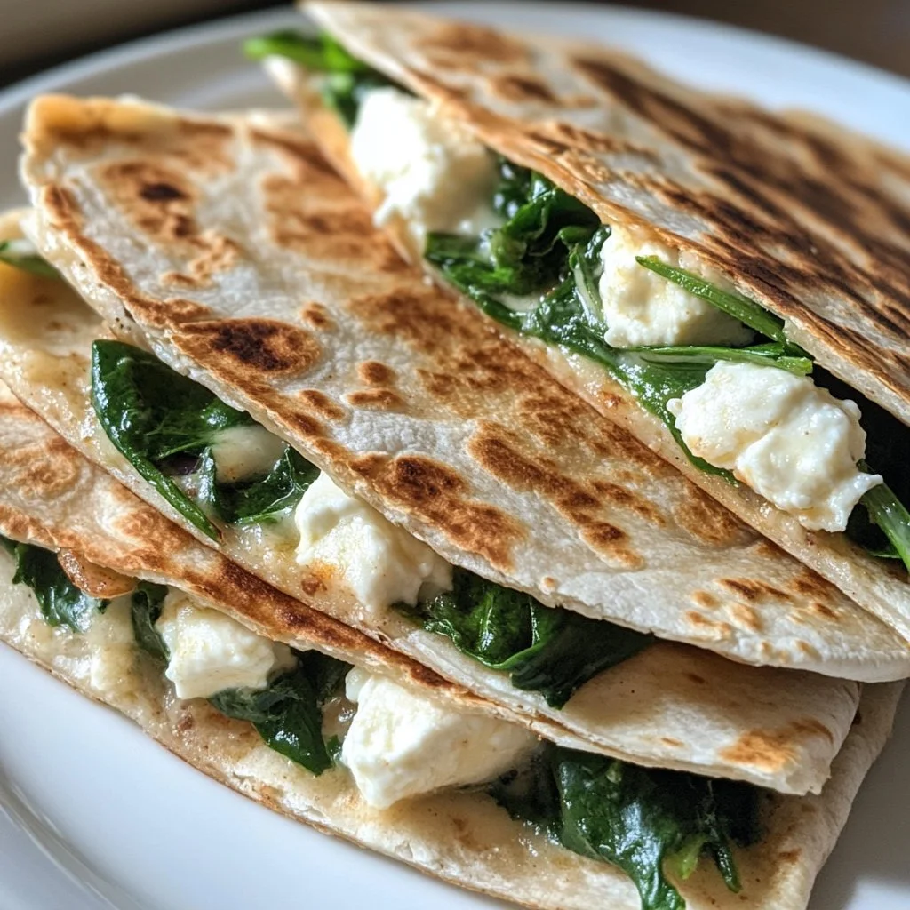 Plate of flavorful Mediterranean Quesadillas with vibrant veggies and cheese