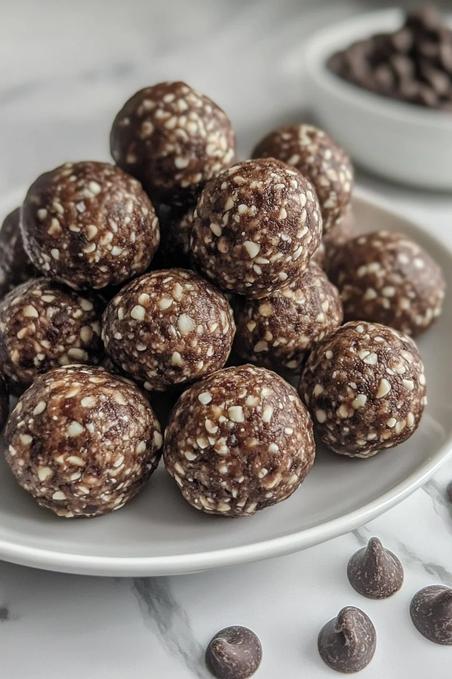 Mint Chocolate Chip Protein Balls
