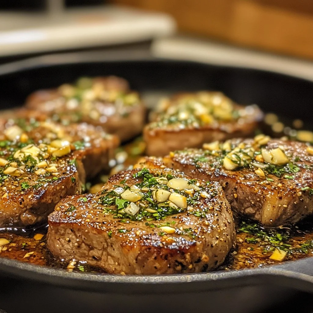 Pan-Seared Steak with Garlic Butter