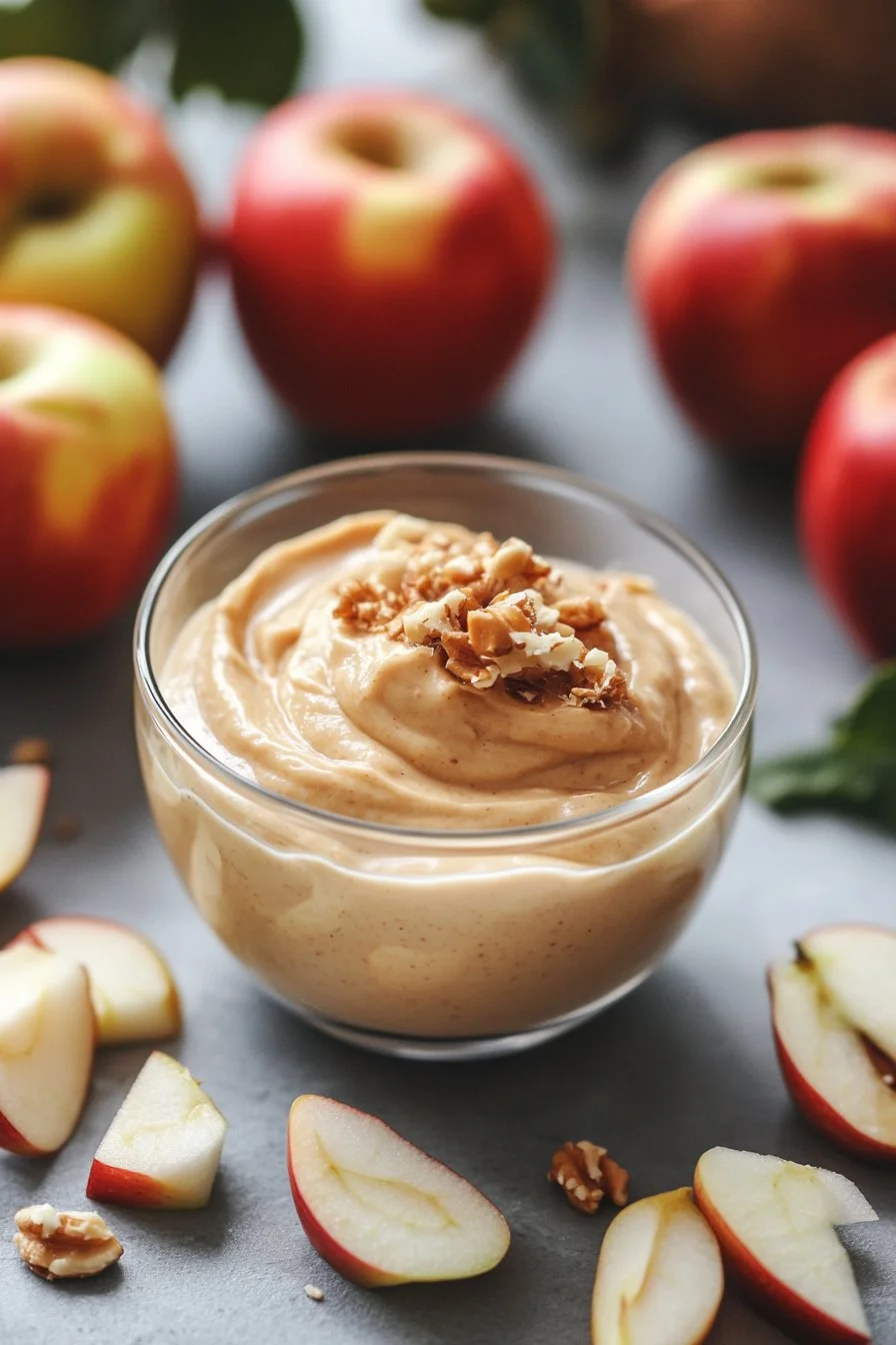 Peanut Butter Yogurt Dip for Apples