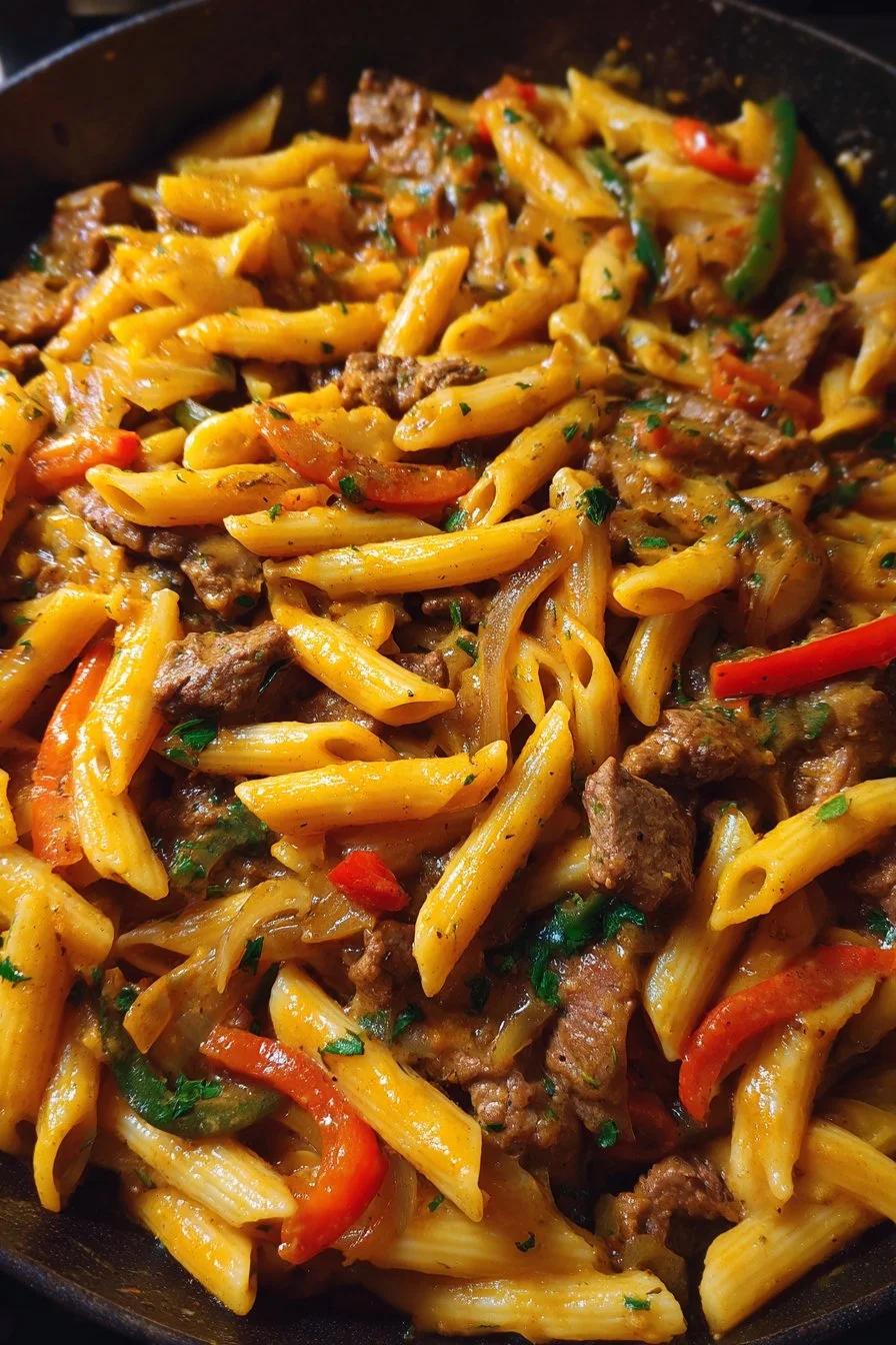 Philly Cheesesteak Pasta