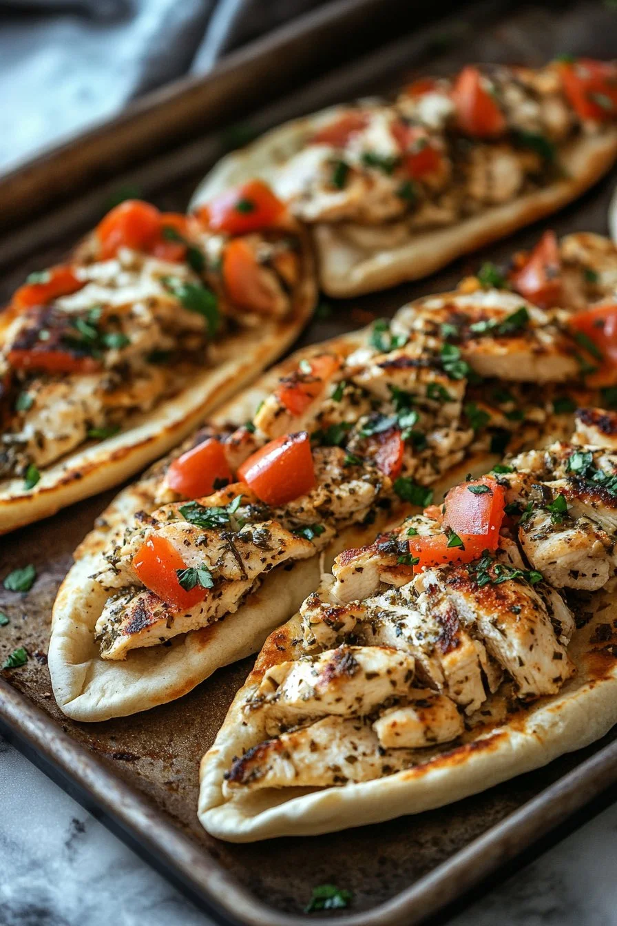 Sheet Pan Chicken Pitas with Herby Ranch