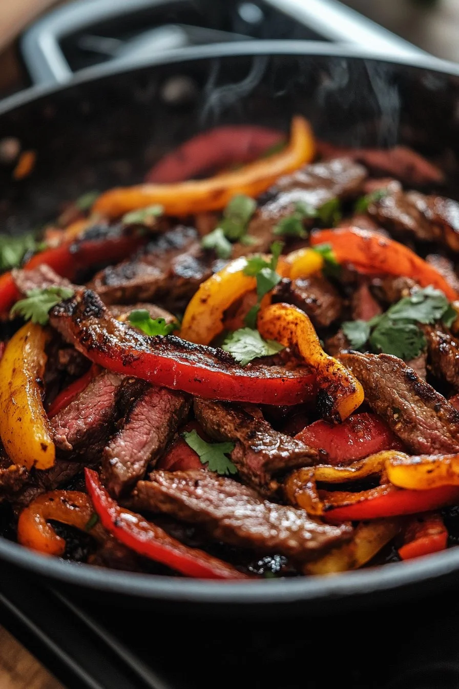 Skillet Steak Fajitas