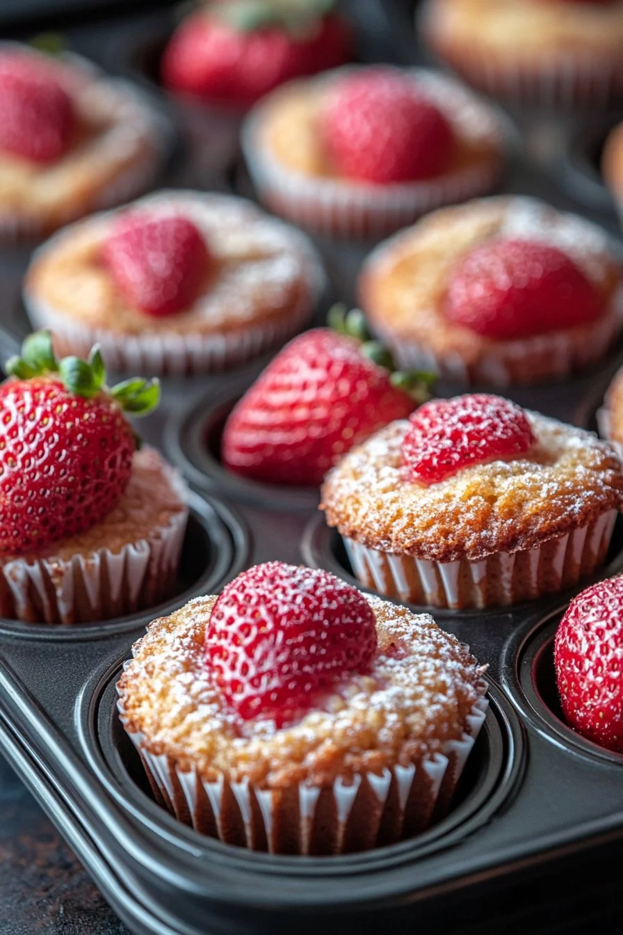 Strawberry Protein Muffins