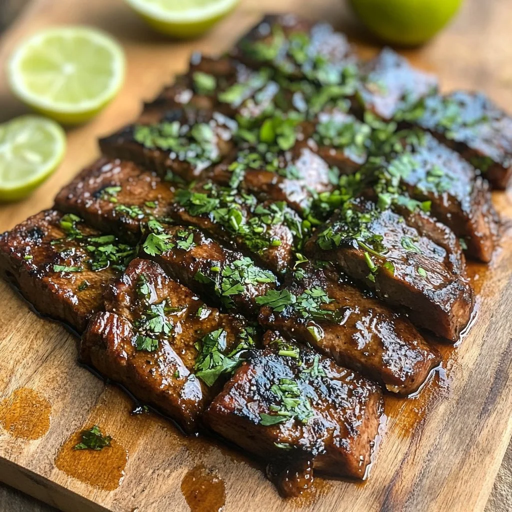 Delicious carne asada marinade with citrus and smoky flavors for grilling.