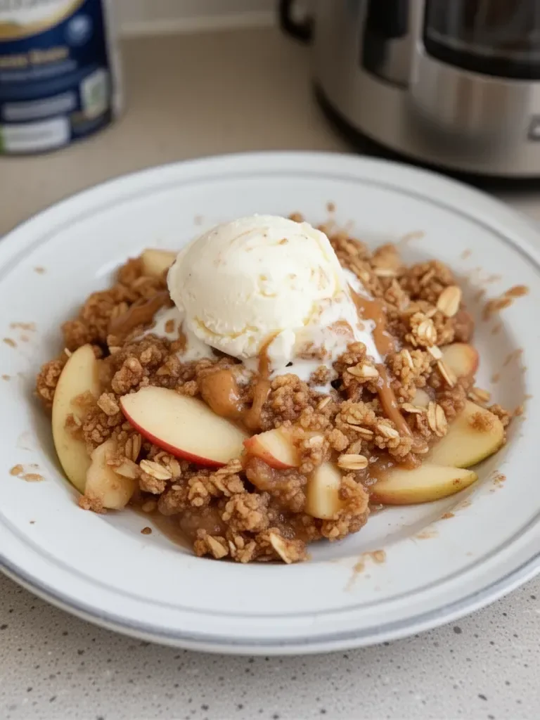30-Minute High Protein Apple Crisp