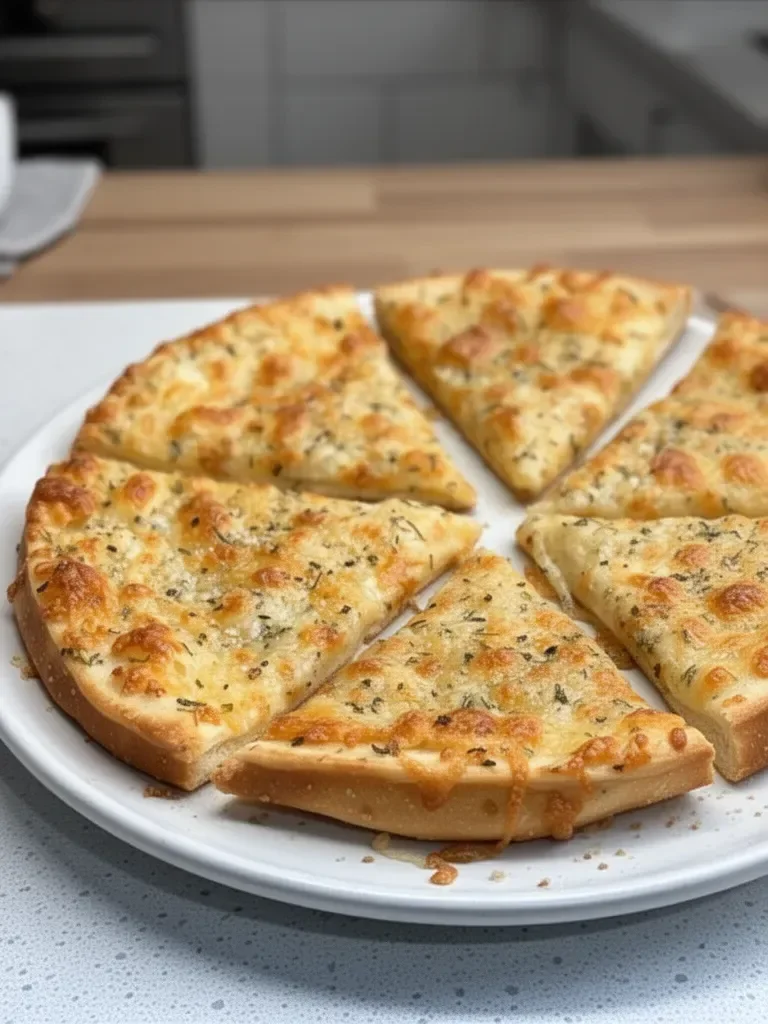 Air Fryer Cheesy Tortilla Garlic Bread