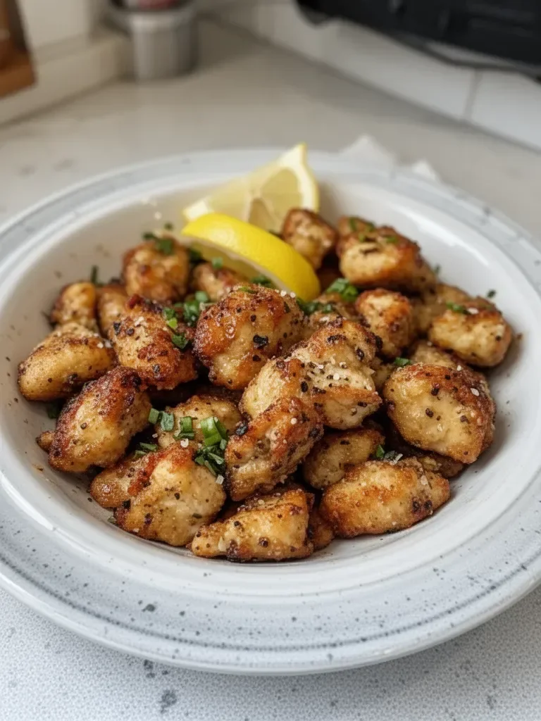Air Fryer Lemon Chicken Bites