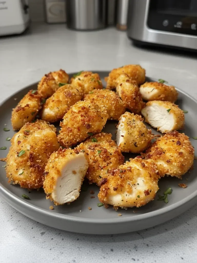 Air Fryer Ranch-Crusted Chicken Bites