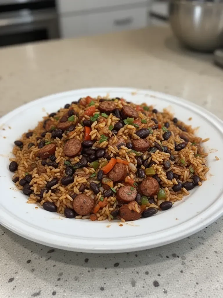 Black Beans and Rice with Sausage