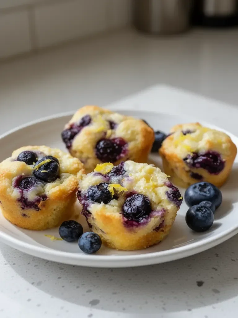Blueberry and Lemon Zest Cottage Cheese Bites