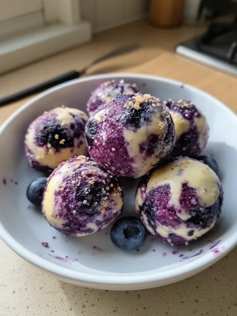 Blueberry Cheesecake Protein Bites