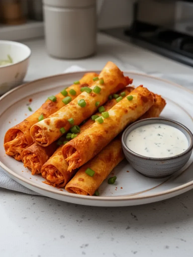 Buffalo Chicken Taquitos