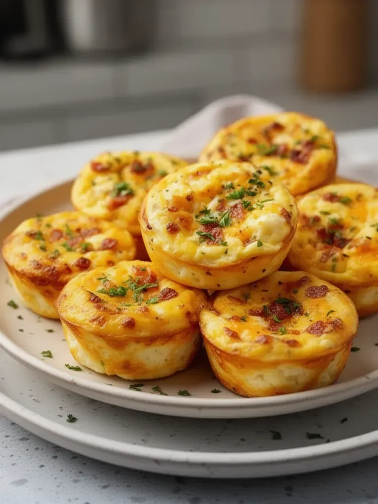Cheesy Muffin Tin Cottage Cheese Egg Bites