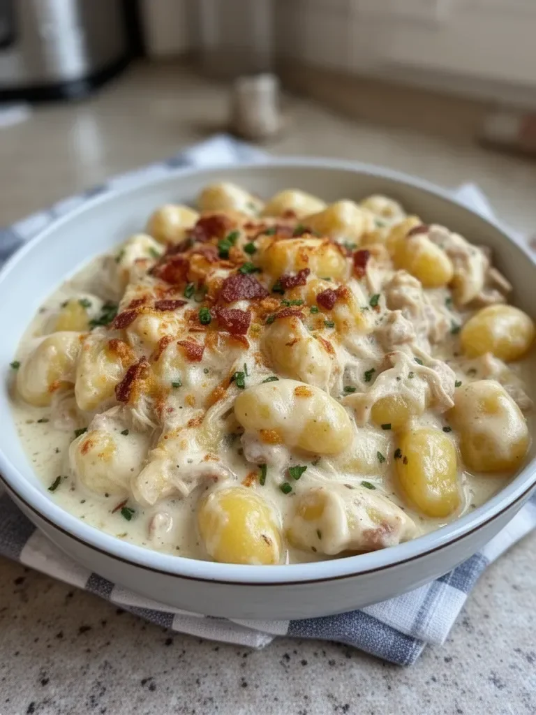 Creamy Crack Chicken Gnocchi