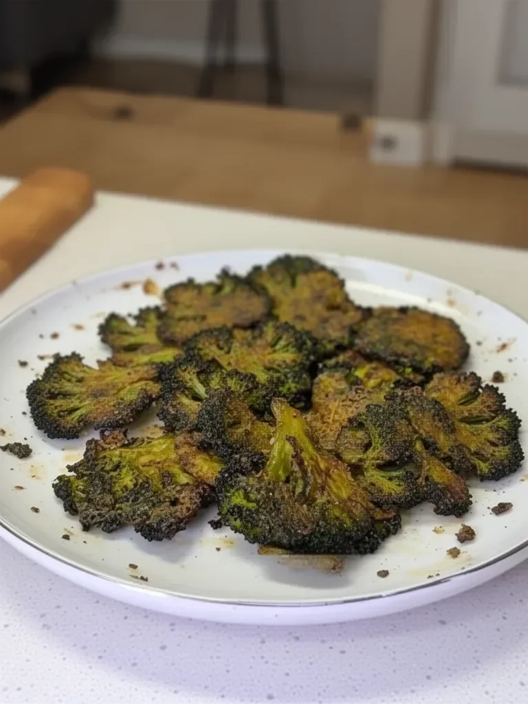 Crispy Smashed Broccoli Chips