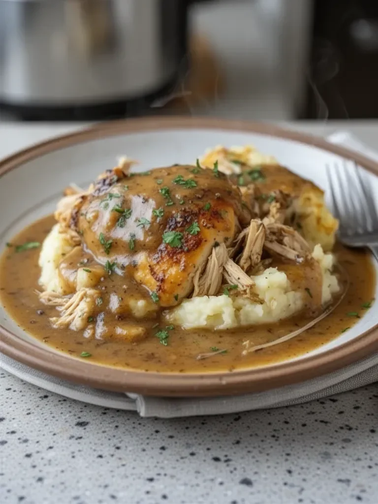 Crockpot Chicken and Gravy