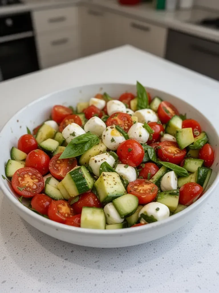 Cucumber Mozzarella Salad