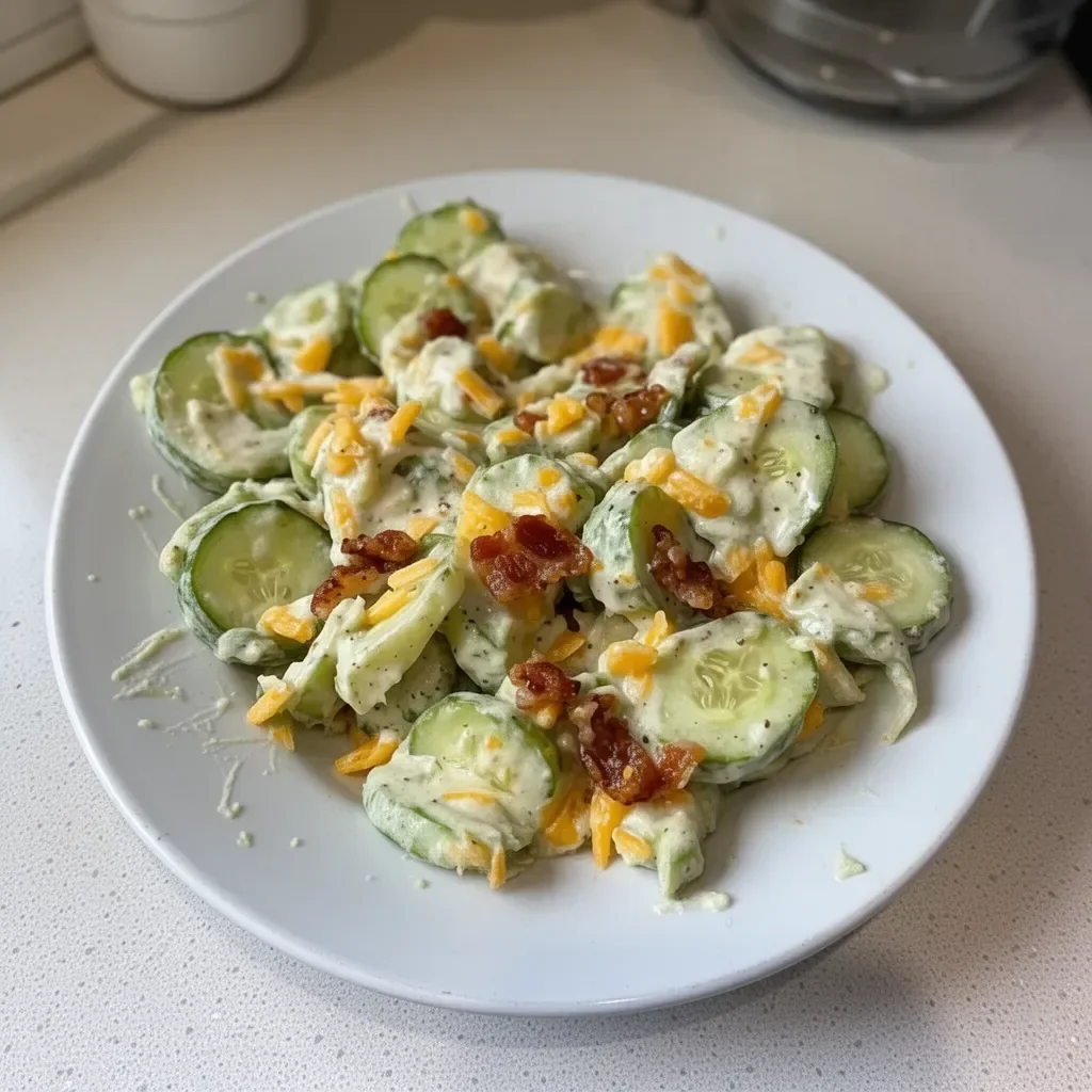 Fresh cucumber snack served on a platter with dips