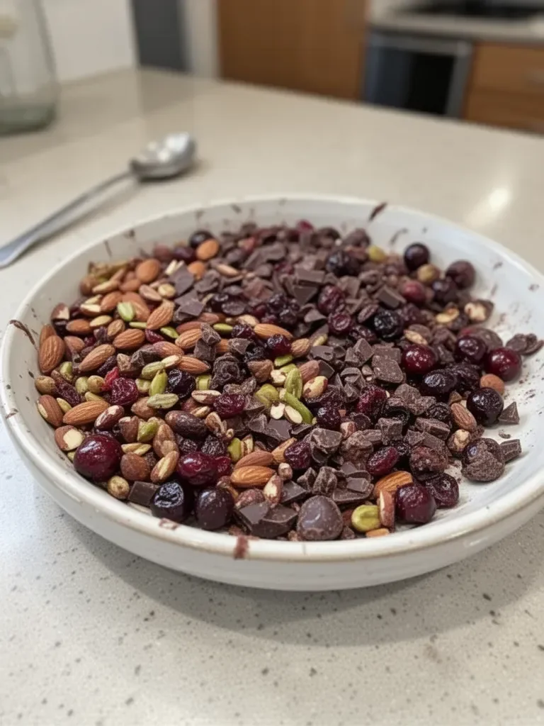 Dark Chocolate-Cherry Trail Mix for Anti-Inflammation