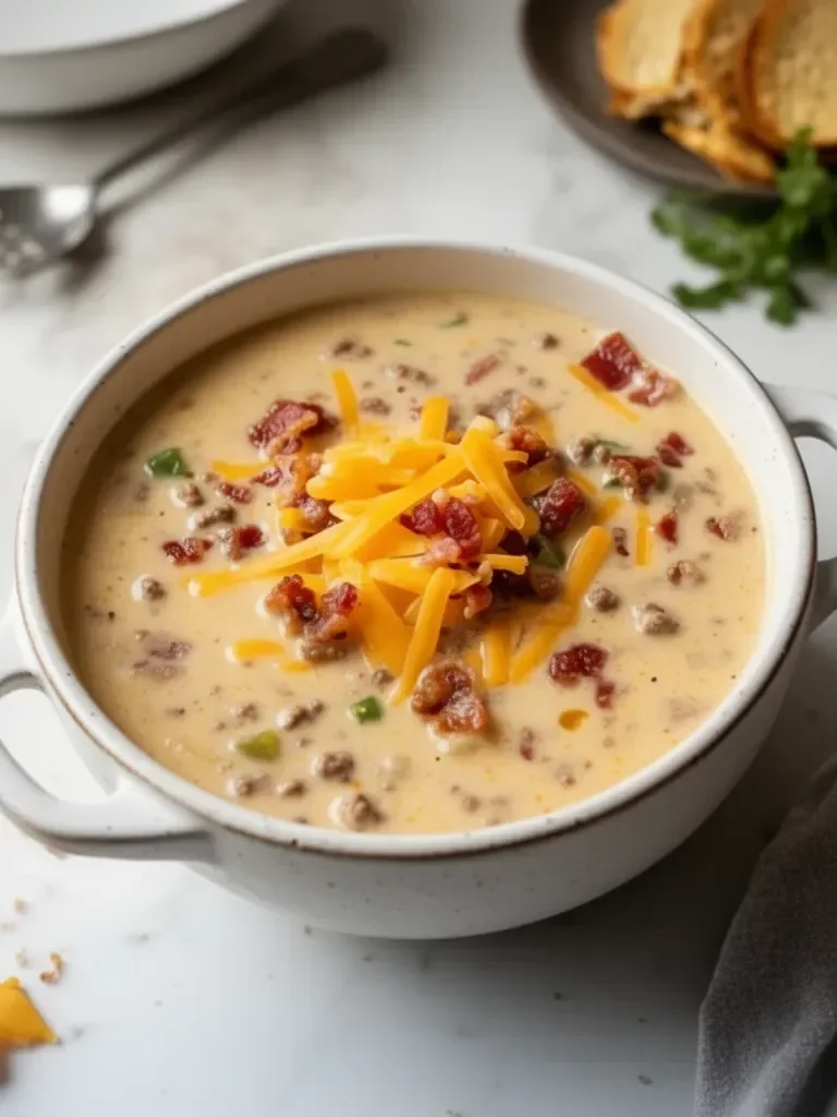 Easy Cheeseburger Soup