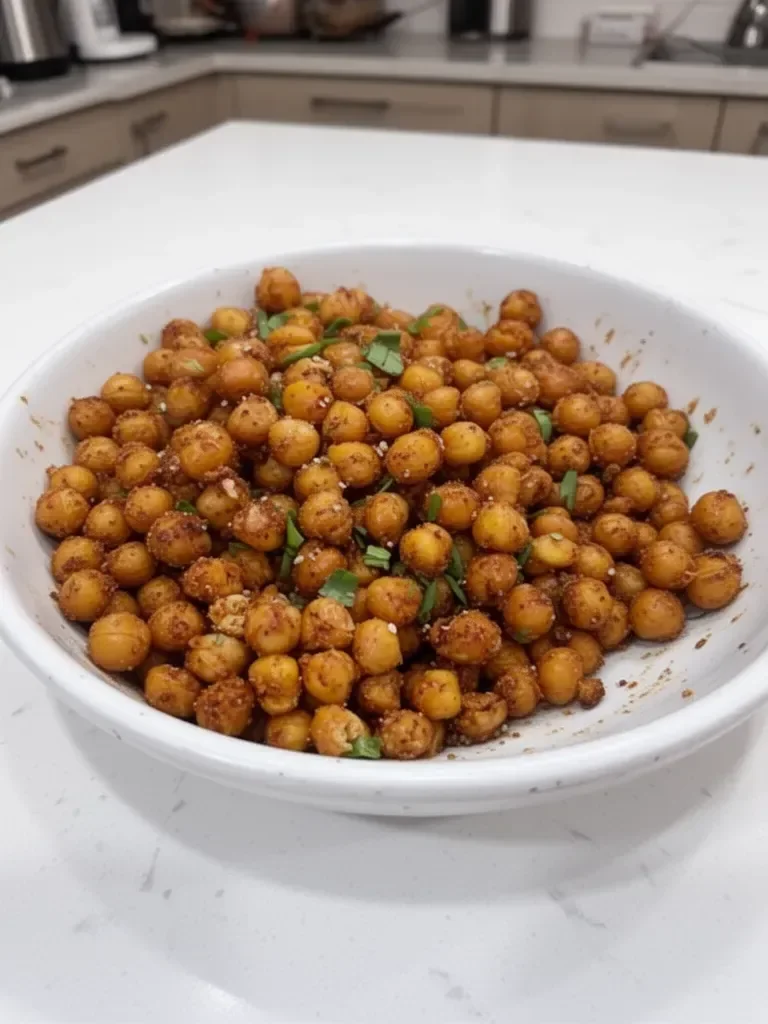 Easy Crispy Oven Roasted Chickpeas