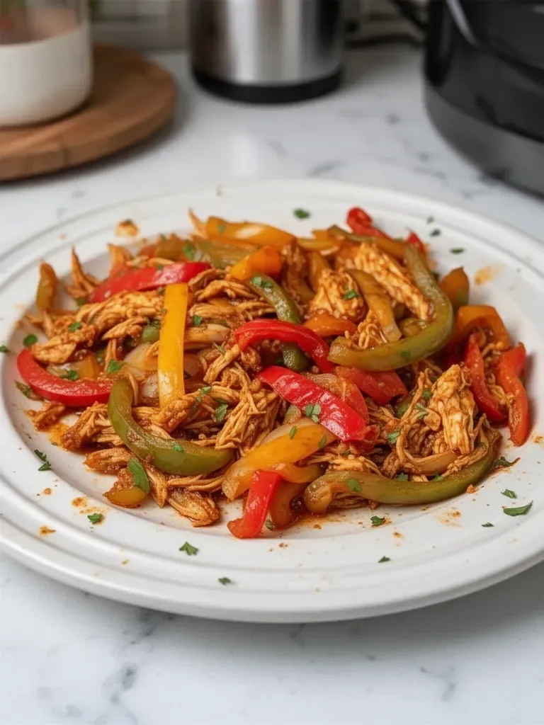 Easy Crockpot Chicken Fajitas