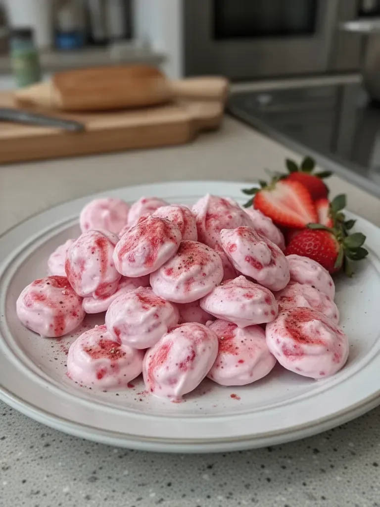 Easy Strawberry Yogurt Bites
