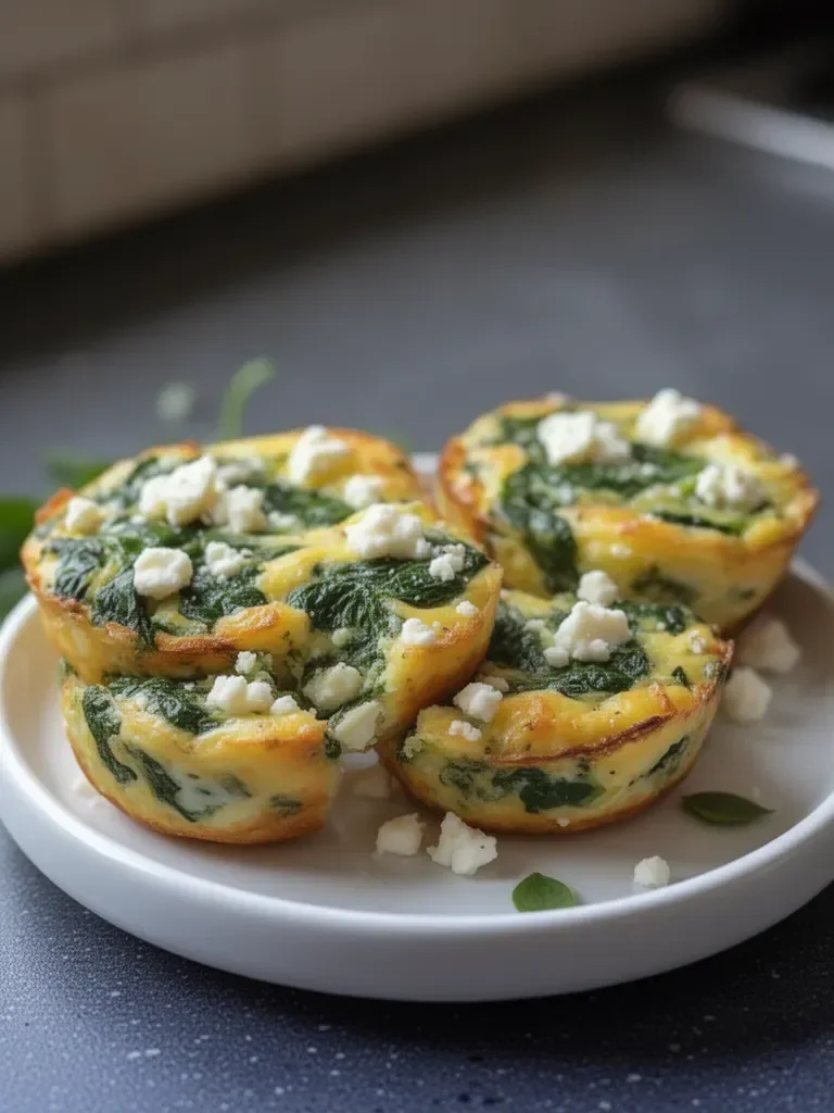 Egg Muffins with Spinach and Feta