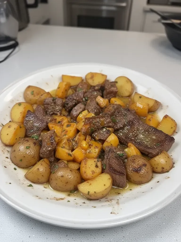 Garlic Butter Steak and Potatoes