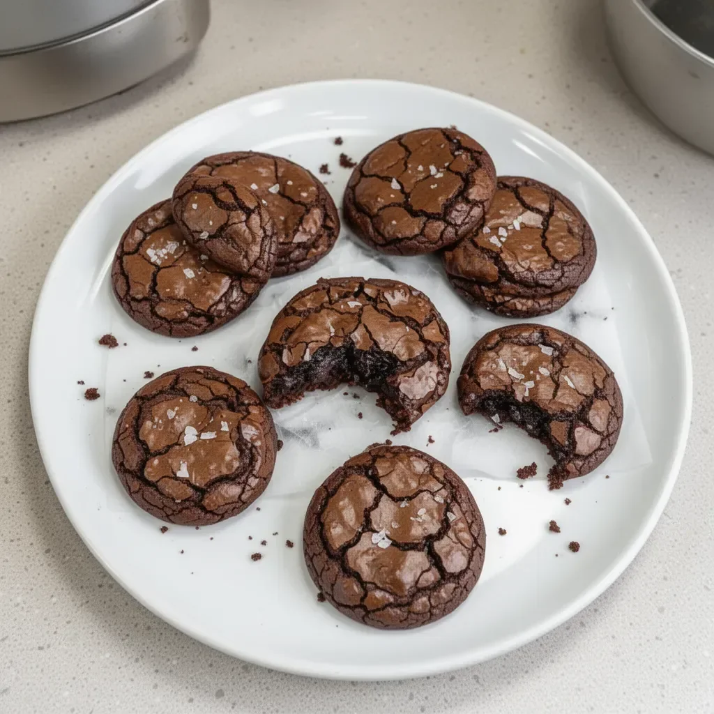 Gourmet brownie cookies with rich chocolate and a chewy texture