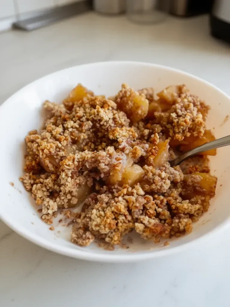 Healthy Breakfast Apple Crumble