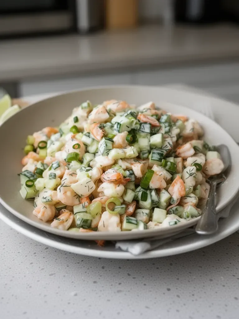 Healthy Cucumber Shrimp Salad