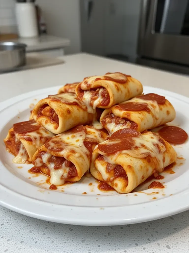 High Protein Pepperoni Pizza Rolls